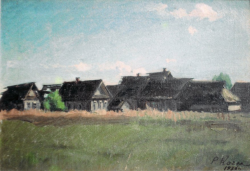 Village near Paskov 1936 size unknown oil on canvas